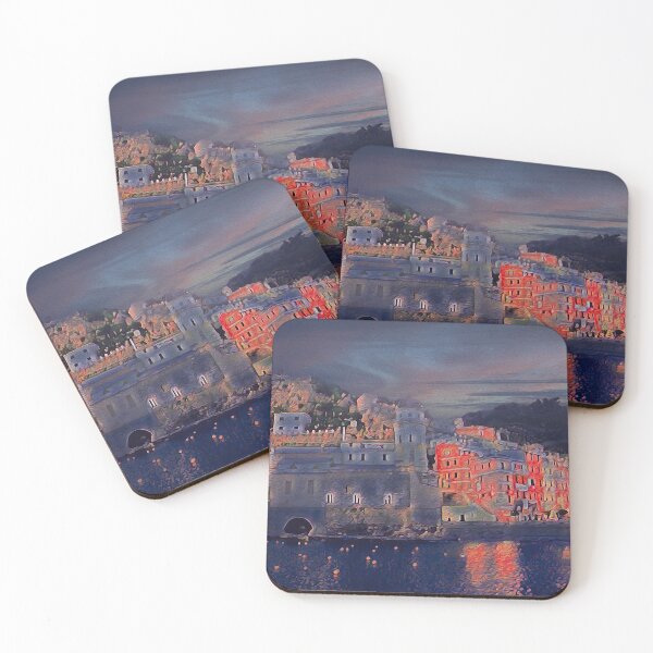 Item preview, VERNAZZA AT NIGHT designed and sold by ArtbyRolleen.