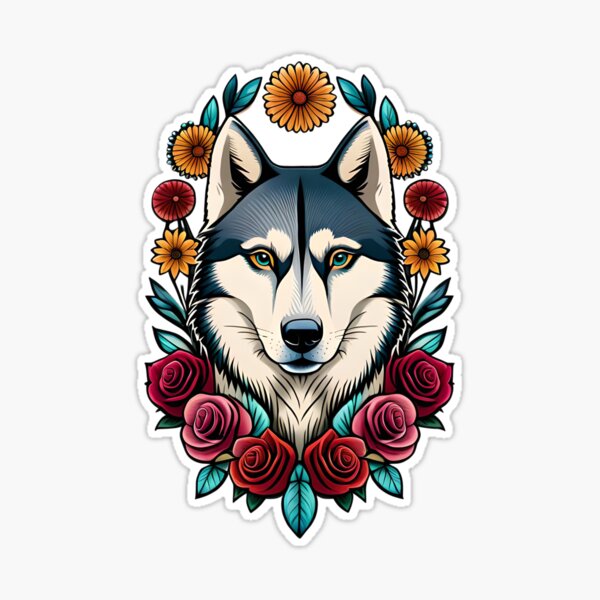 Wolf With Flower Tattoo @tattoogalaxyksmysore - YouTube