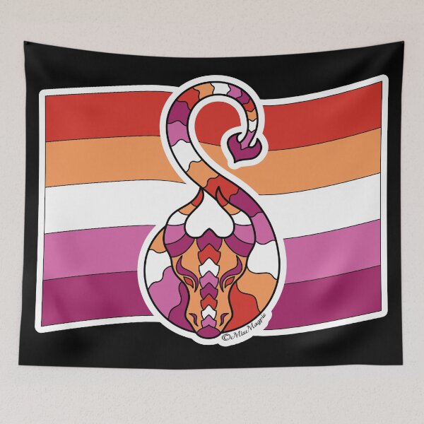 Item preview, Lesbian Pride Dragon  designed and sold by MizMagpie.