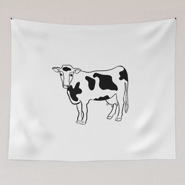Item preview, Stick figure cow - Welshdesigns designed and sold by welshdesigns.