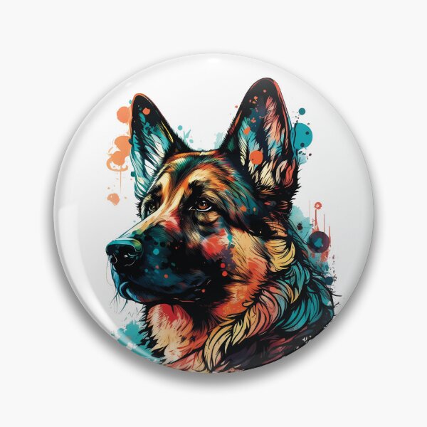 Item preview, German Shepherd, Intelligent and Protective Dogs designed and sold by MVDigitalArt.