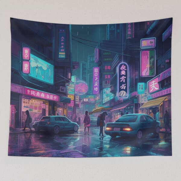 Item preview, Vibrant Tokyo Nights designed and sold by OdysseyArtworks.