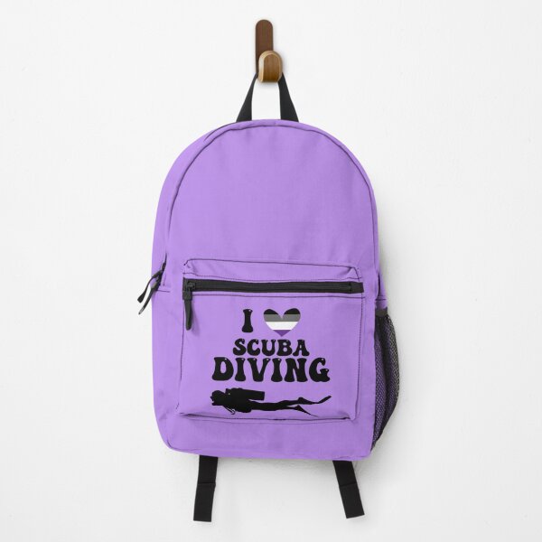 Item preview, I Heart Scuba: Asexual Pride (Black) designed and sold by Zia Frazier.