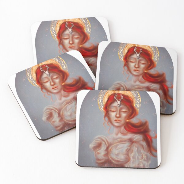 Item preview, Red Hair Fairy Goddess of Stars Witchy Aesthetic Fairycore designed and sold by Monica Laipple.