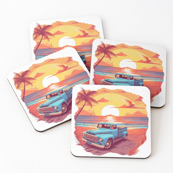 Item preview, Sunset Serenade: Retro Beach Escape designed and sold by SynthPrint.