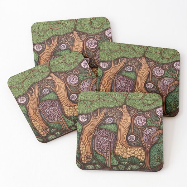 Item preview, Folk Forest Swirls designed and sold by EpicFoxArt.