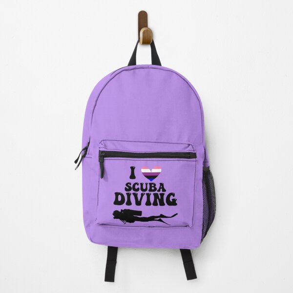 Item preview, I Heart Scuba: Genderfluid Pride (Black) designed and sold by Zia Frazier.