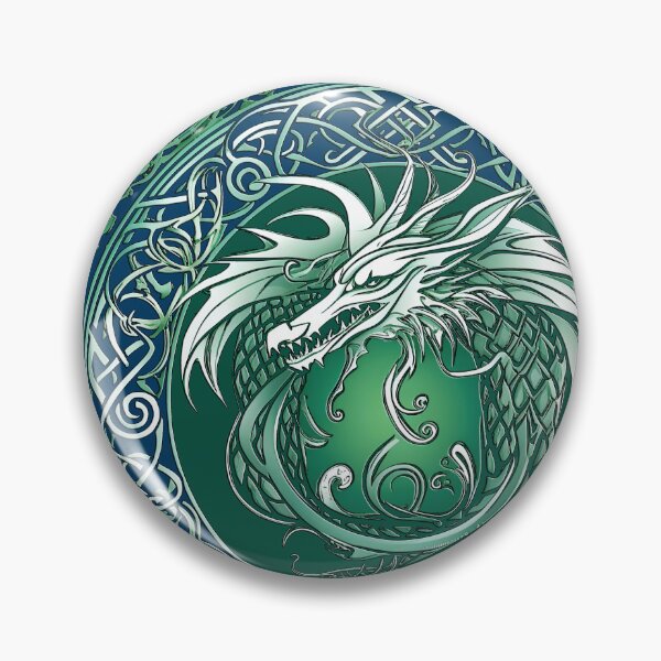 Item preview, Green viking dragon, celtic ornament, viking dragon, for the husband, viking ornament, for dad, dad, happy dads day designed and sold by PRYMULLART.