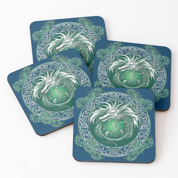 Item preview, Green viking dragon, celtic ornament, viking dragon, for the husband, viking ornament, for dad, dad, happy dads day designed and sold by PRYMULLART.