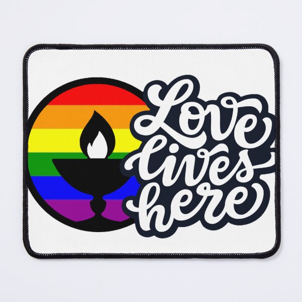 Item preview, Love lives here LGBTQ Unitarian Universalism  designed and sold by KCAbdelnour.