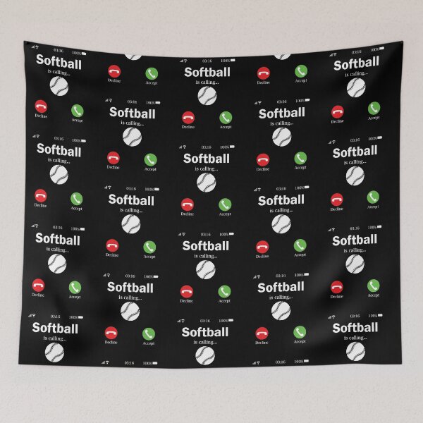 Item preview, Softball is calling-gift idea for softball players designed and sold by BRtisticDesigns.