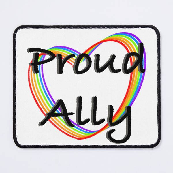 Item preview, Proud Ally, LGBTQ, LGBTQIA, rainbow heart designed and sold by rocknpalette.
