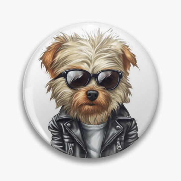 Item preview, Funny cute rock star cool dog designed and sold by LeonaParadoxa.