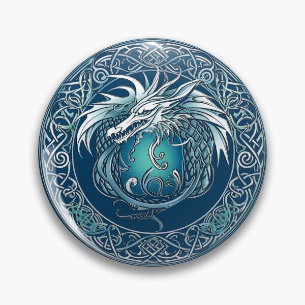 Item preview, blue viking dragon, viking motif, blue dragon, for dad, dad,  for the husband, happy dads day designed and sold by PRYMULLART.