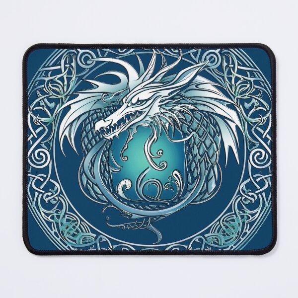 Item preview, blue viking dragon, viking motif, blue dragon, for dad, dad,  for the husband, happy dads day designed and sold by PRYMULLART.