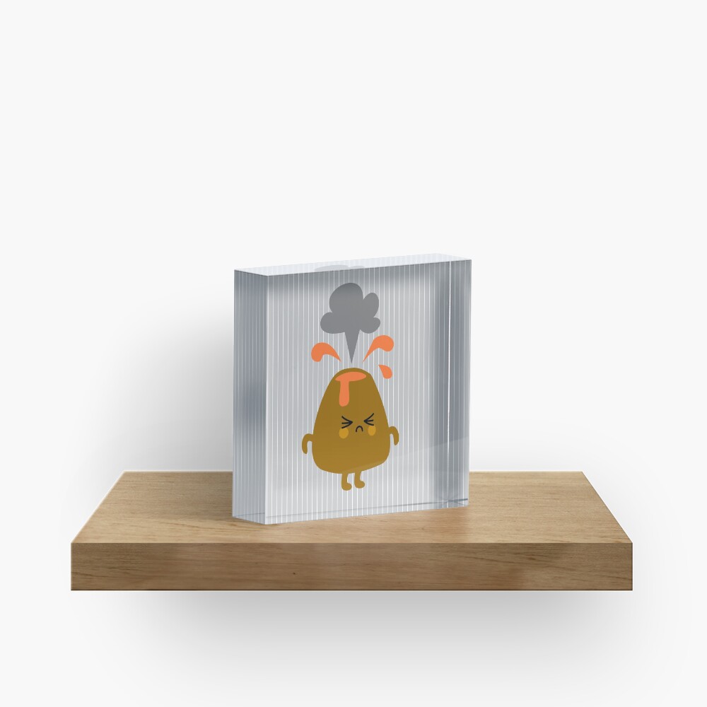 Volcanology Acrylic Block