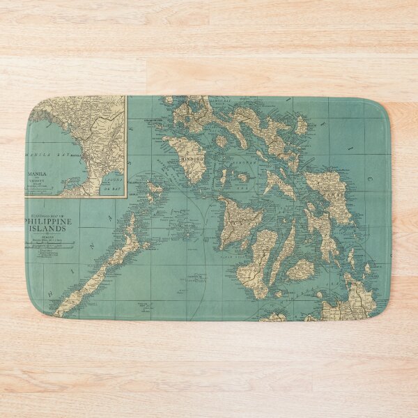 Item preview, Vintage Map of The Phillipines (1903)  designed and sold by BravuraMedia.