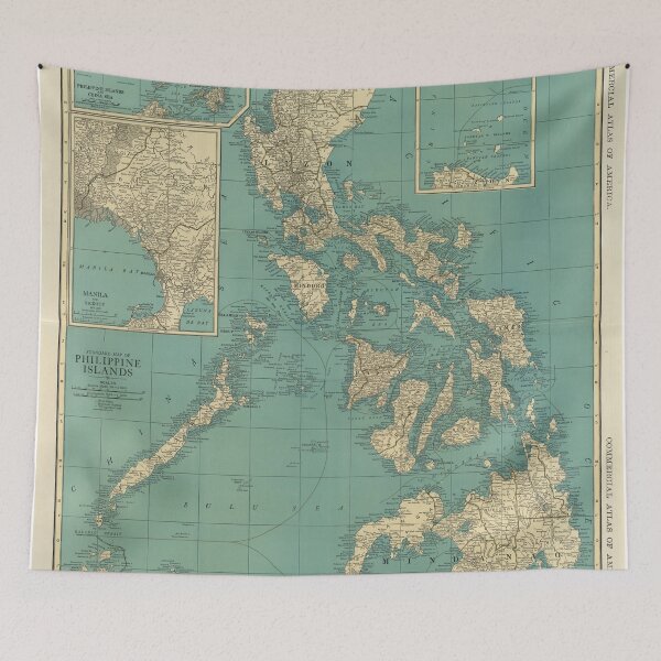 Item preview, Vintage Map of The Phillipines (1903)  designed and sold by BravuraMedia.