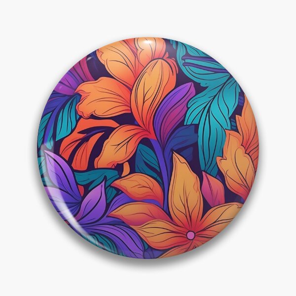 Item preview, Vibrant Neon Floral Pattern: Infuse Life and Style Into Your Surroundings designed and sold by butani4.