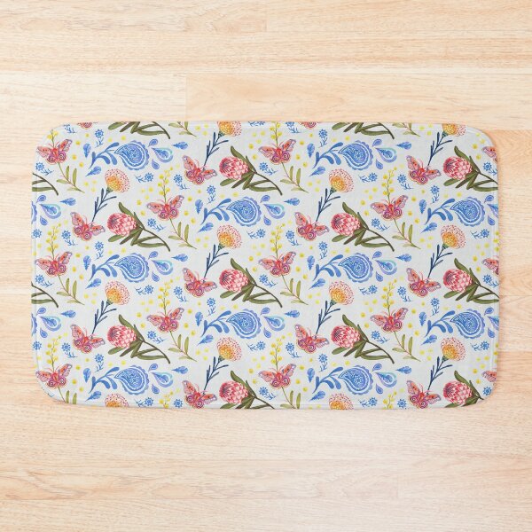 Item preview, Paisley and Proteas on Blue Gray designed and sold by Ramona Kurten.