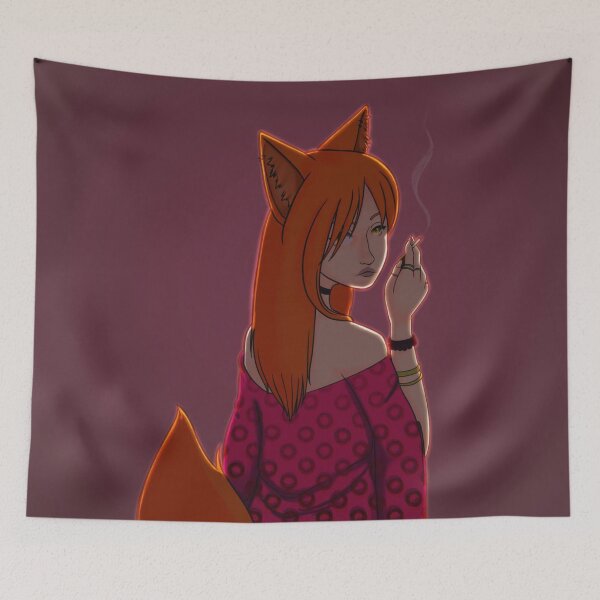 Item preview, Smoking fox designed and sold by Euphoric-Nest.