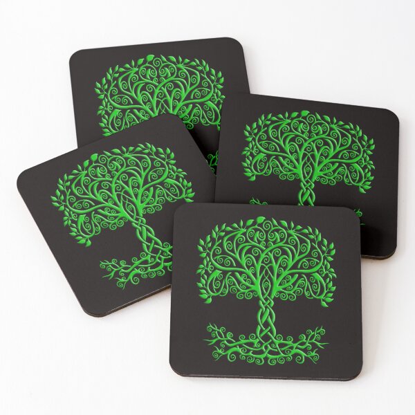 Item preview, Green Celtic Tree Of Life designed and sold by Atteestude.