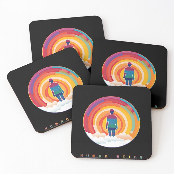 Aperçu de l'œuvre Human Being Pride Month Rainbow Sleeve créée et vendue par danielliamgill.