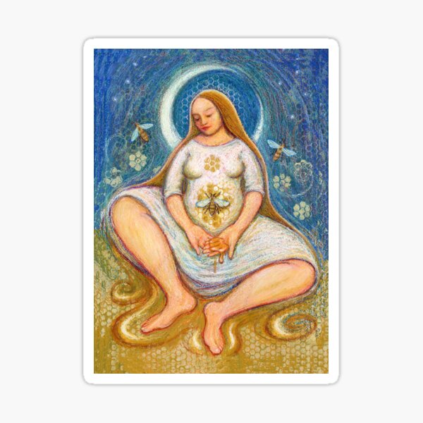 Offering Bee Priestess Sticker
