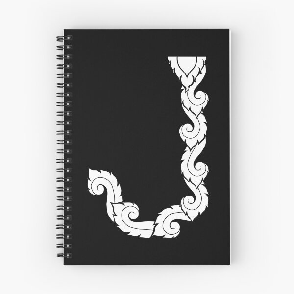 Item preview, White elegant letter J with Thai art elements. designed and sold by KanyaluckArtist.