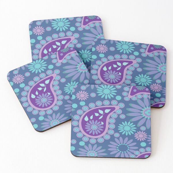 Item preview, Peppy Paisley (Medium Blue) designed and sold by ClubCreativeArt.