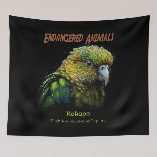 Item preview, Kakapo: Flightless Night-time Explorer designed and sold by JLCableStudio.
