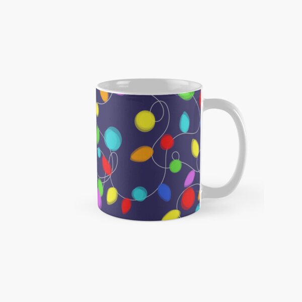 Colorful Christmas lights Classic Mug