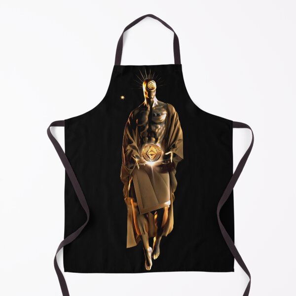 Item preview, Golden God of Cryptocurrencies: A celestial illustration merging the divine with the digital designed and sold by Jhuvel.