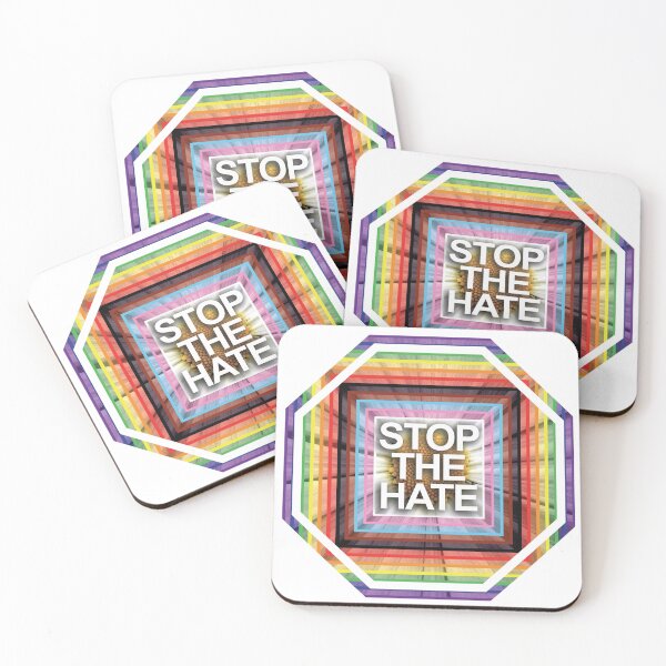 Item preview, Stop the Hate LGBTQIA+ Pride designed and sold by prittipix.