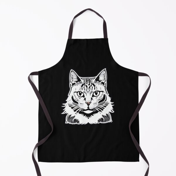 Item preview, cat black and white art designed and sold by Artcolage87.