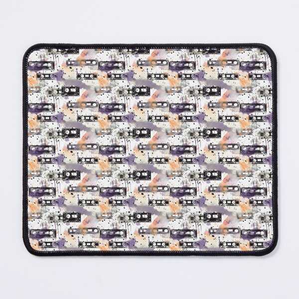 Item preview, Retro Watercolor Tape Cassette Pattern | Music Design designed and sold by Retro-ArtDeco.