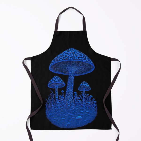 Item preview, UV reactive blue mushroom design designed and sold by ZenStickConcept.