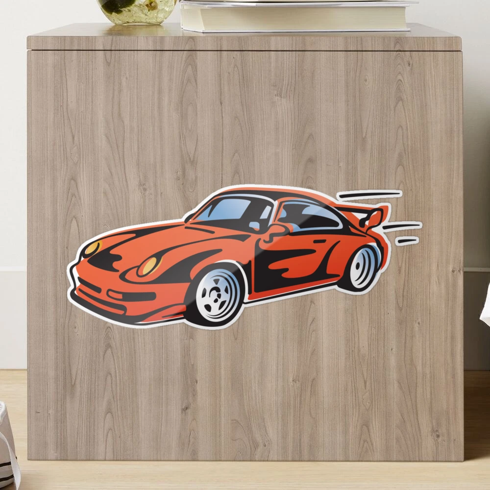 Porsche 911 Turbo Classic Car Sticker for Sale by Jeff Jones