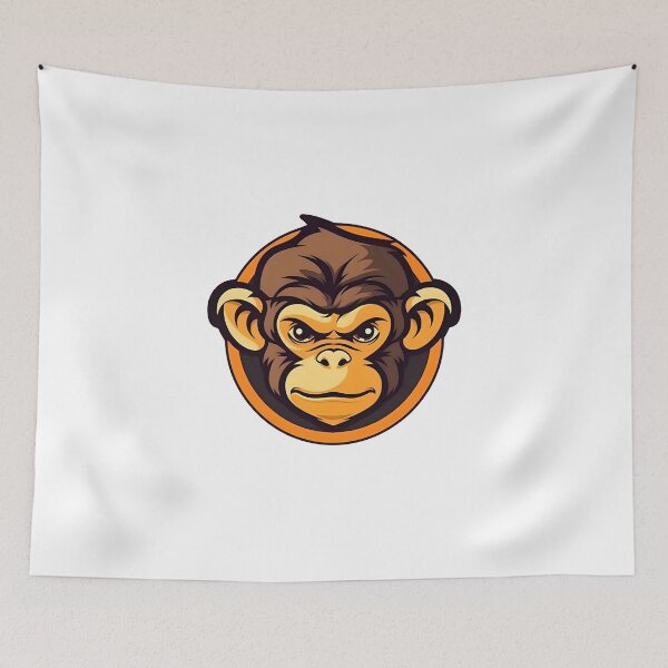 Item preview, Monkey head Cartoon Animal designed and sold by KristinaNEL.