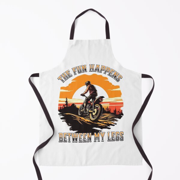Item preview, Funny Dirtbike Pun The Fun Happens Between My Legs Retro Dirt Bike Adult Humor   designed and sold by Bad Kitty Designz.