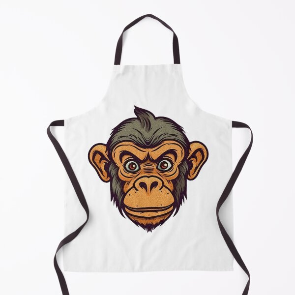 Item preview, Serious Monkey head Cartoon Animal designed and sold by KristinaNEL.