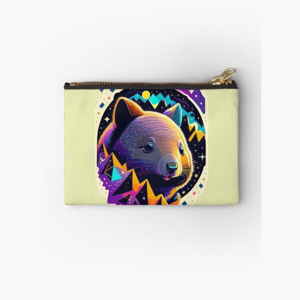 Item preview, The happy retro wombat designed and sold by Minpadesign.