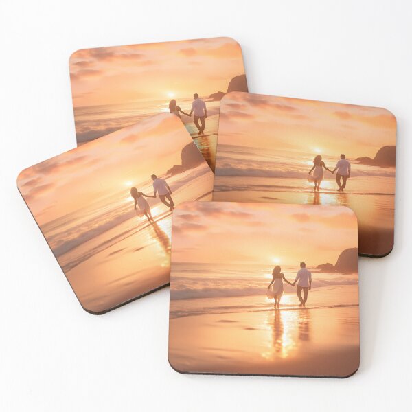 Item preview, Romantic Beach Sunset I designed and sold by StudioOfAiArts.