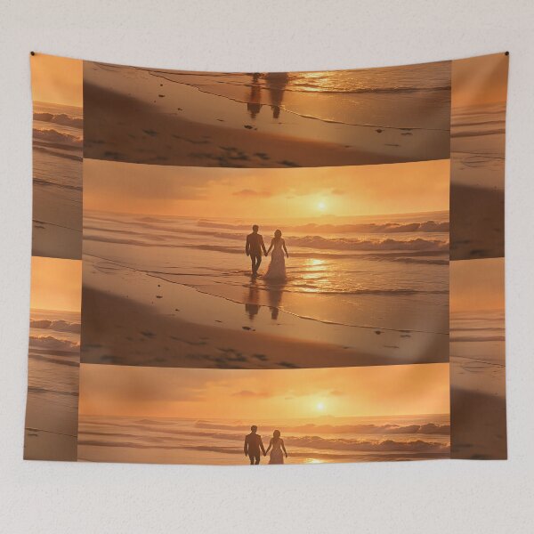 Item preview, Romantic Beach Sunset II designed and sold by StudioOfAiArts.