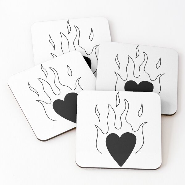 Item preview, Flaming Heart designed and sold by PeachPxe.