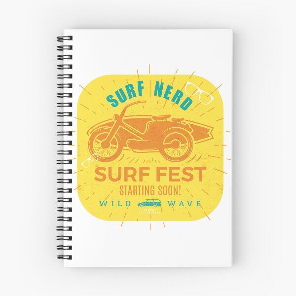 Item preview, Surf Nerd, Surf Fest-wild wave, surfboard and motorbike designed and sold by ArtDoor54.