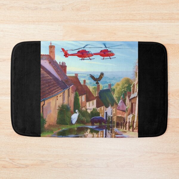 Item preview, Flooded Village with Wildlife - dePace' designed and sold by mrpropcake.