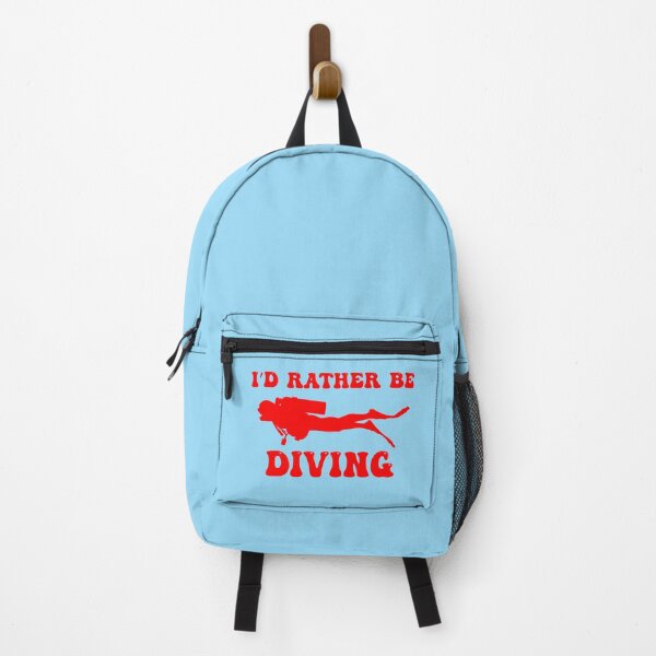 Item preview, I'd Rather Be Diving (Red) designed and sold by Zia Frazier.