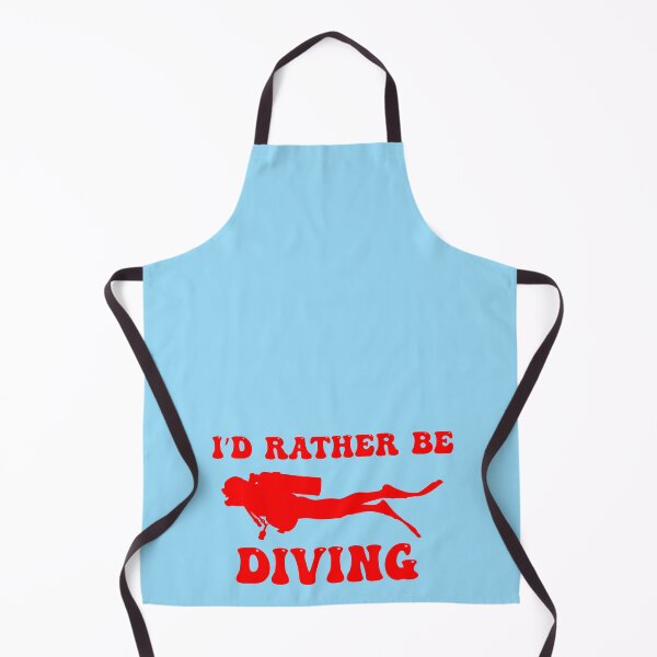 Item preview, I'd Rather Be Diving (Red) designed and sold by Zia Frazier.