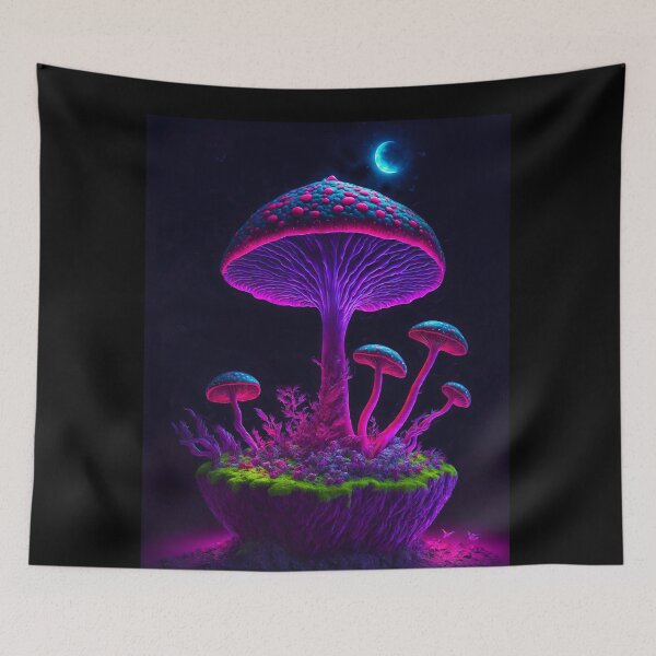 Item preview, Glowing fluorescent mushroom designed and sold by ZenStickConcept.